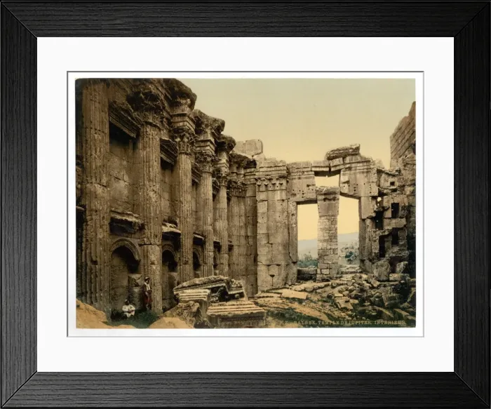 Framed Print : Temple of Jupiter, interior, Baalbek, Holy Land, (i. e. Ba l Framed Print : Temple of Jupiter, interior, Baalbek, Holy Land, (i. e. Ba l