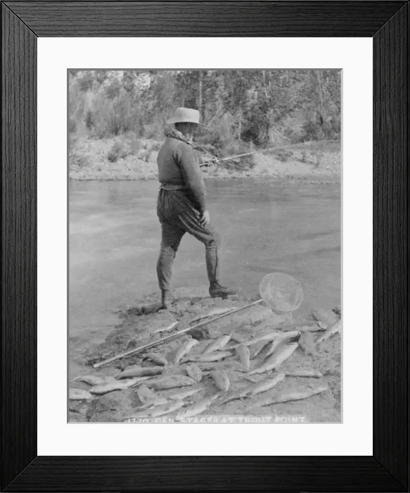 Framed Print : Gen. Stager at trout pond Framed Print : Gen. Stager at trout pond