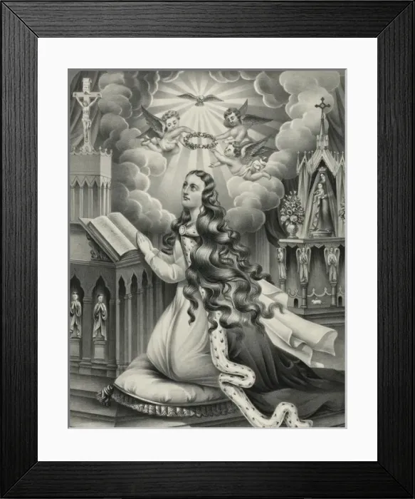 Framed Print : St. Mary Magdalen in prayer Framed Print : St. Mary Magdalen in prayer