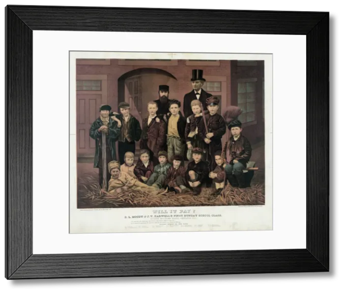 Framed Print : Will it pay? D. L. Moody and J. V. Farwells first Sunday scho Framed Print : Will it pay? D. L. Moody and J. V. Farwells first Sunday scho