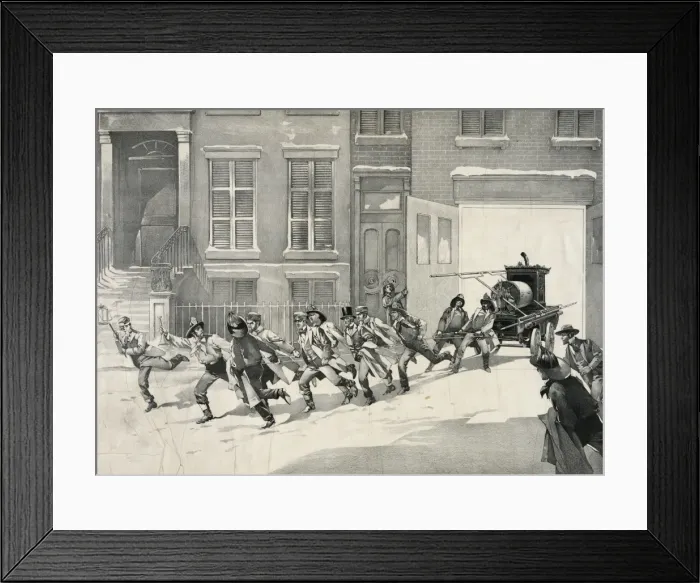 Framed Print : Leaving the firehouse Framed Print : Leaving the firehouse