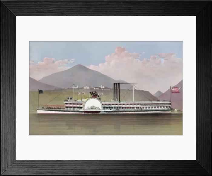 Framed Print : Of the Hudson River day line Framed Print : Of the Hudson River day line