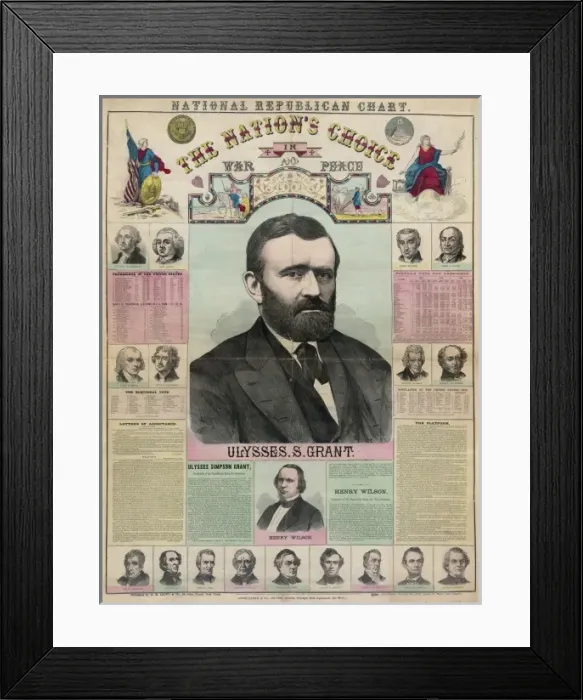 Framed Print : National republican chart Framed Print : National republican chart
