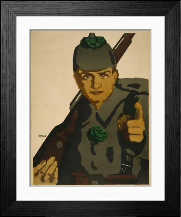 Framed Print : Ich gehe hinaus an die Front. Hast du die 6. Kriegsanleihe s Framed Print : Ich gehe hinaus an die Front. Hast du die 6. Kriegsanleihe s
