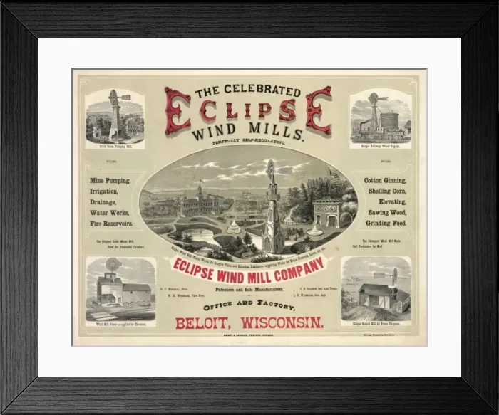 Framed Print : The celebrated eclipse wind mills Framed Print : The celebrated eclipse wind mills