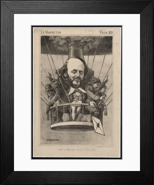 Framed Print : Depart du Marquis de le Guillois Framed Print : Depart du Marquis de le Guillois