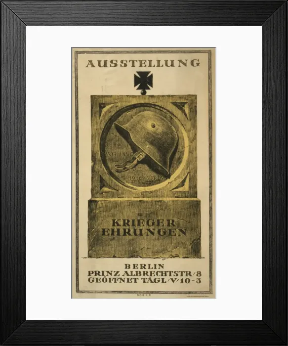 Framed Print : Ausstellung Kriegerehrungen Framed Print : Ausstellung Kriegerehrungen
