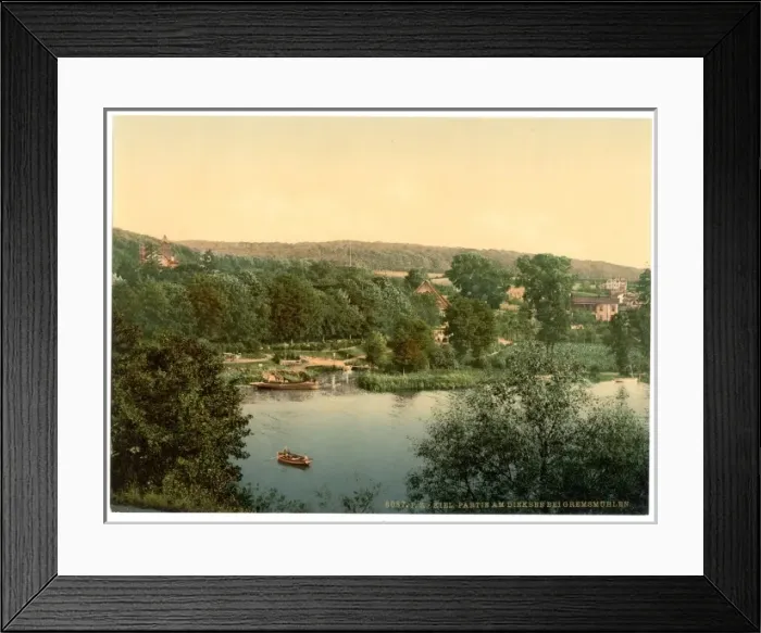 Framed Print : View of Dicksee (i. e. Dieksee) near Gremsmuhlen, Kiel, Schl Framed Print : View of Dicksee (i. e. Dieksee) near Gremsmuhlen, Kiel, Schl