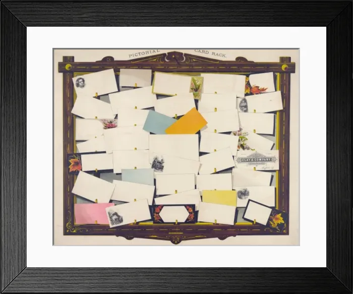 Framed Print : Pictorial card rack Framed Print : Pictorial card rack