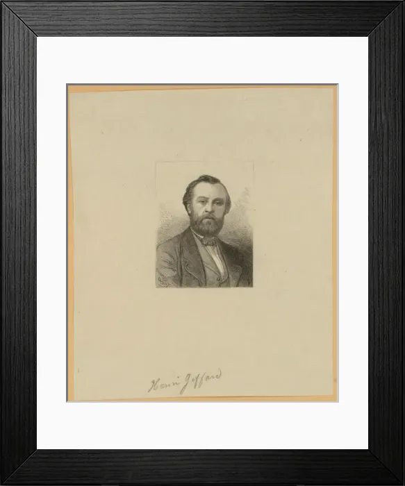 Framed Print : Henri Giffard, French balloonist, head-and-shoulders portrai Framed Print : Henri Giffard, French balloonist, head-and-shoulders portrai