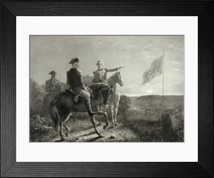 Framed Print : The dawn of peace. Morning of the surrender of Yorktown Framed Print : The dawn of peace. Morning of the surrender of Yorktown