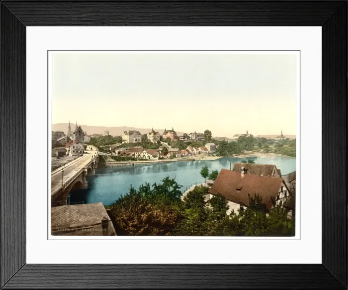 Framed Print : General view, II. Saalfeld, Thuringia, Germany Framed Print : General view, II. Saalfeld, Thuringia, Germany
