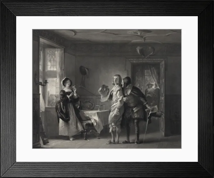 Framed Print : Anne Page, slender and shallow. A scene from the merry wives Framed Print : Anne Page, slender and shallow. A scene from the merry wives