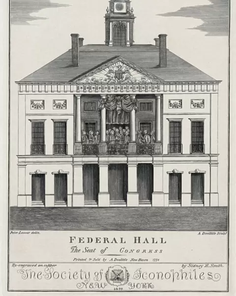 Federal Hall. The seat of Congress