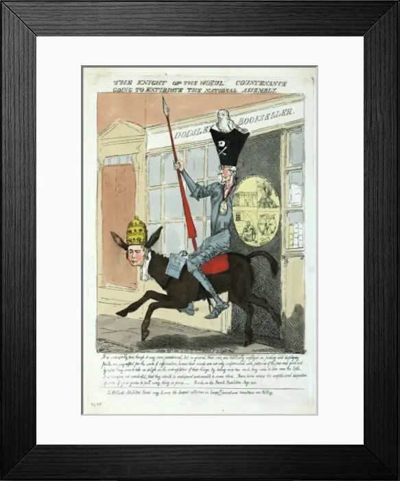 Framed Print : The knight of the woeful countenance going to extirpate Framed Print : The knight of the woeful countenance going to extirpate