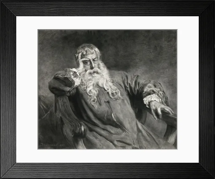 Framed Print : Self-Portrait of J. L. E. Meissonier Framed Print : Self-Portrait of J. L. E. Meissonier