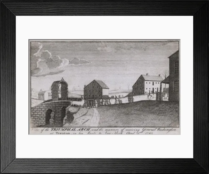 Framed Print : View of the triumphal arch, and the manner of receiving Gene Framed Print : View of the triumphal arch, and the manner of receiving Gene