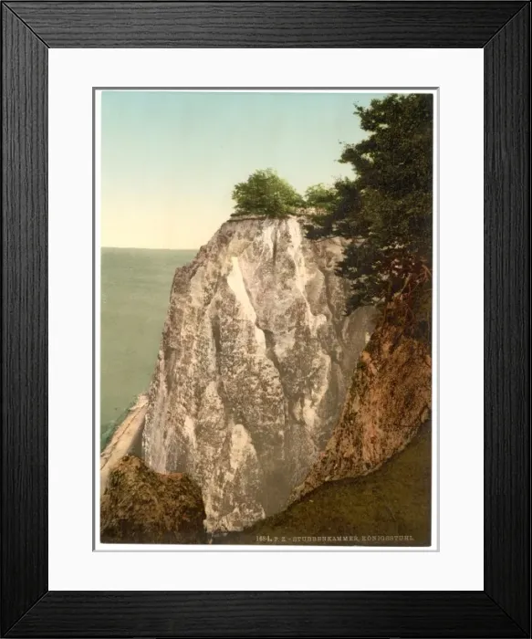 Framed Print : The Konigsstuhl, seen from north, Stubbenkammer, Isle of Rug Framed Print : The Konigsstuhl, seen from north, Stubbenkammer, Isle of Rug