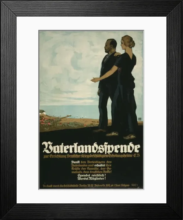 Framed Print : Vaterlandsspende, zur Errichtung Deutscher Kriegsbeschadigte Framed Print : Vaterlandsspende, zur Errichtung Deutscher Kriegsbeschadigte