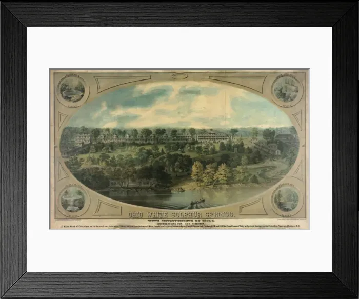 Framed Print : Ohio white sulphur springs Framed Print : Ohio white sulphur springs