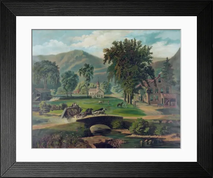 Framed Print : The stage coach Framed Print : The stage coach