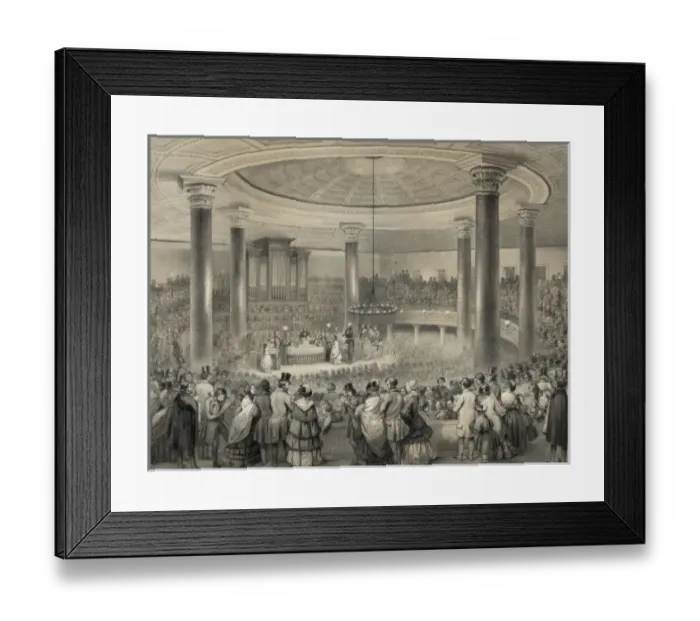 Framed Print : Distribution of the American Art Union prizes Framed Print : Distribution of the American Art Union prizes