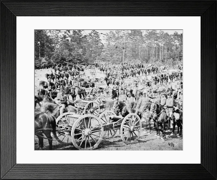 Framed Print : Richmond, VA. Wagon park crossed out Fair Oaks, June 1862 Framed Print : Richmond, VA. Wagon park crossed out Fair Oaks, June 1862