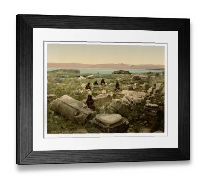 Framed Print : Ruins of Capernaium, (i. e. Capernaum), Holy Land, (i. e. Isra Framed Print : Ruins of Capernaium, (i. e. Capernaum), Holy Land, (i. e. Isra