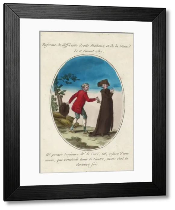Framed Print : Reforme de differents droits feodaux et de la dime - le 11 a Framed Print : Reforme de differents droits feodaux et de la dime - le 11 a
