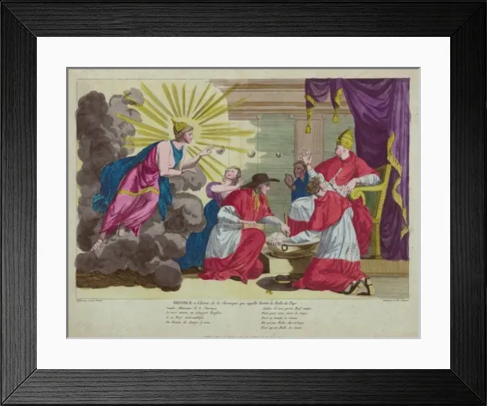 Framed Print : Reponce e l auteur de la chronique, qui appelle bombe la bul Framed Print : Reponce e l auteur de la chronique, qui appelle bombe la bul