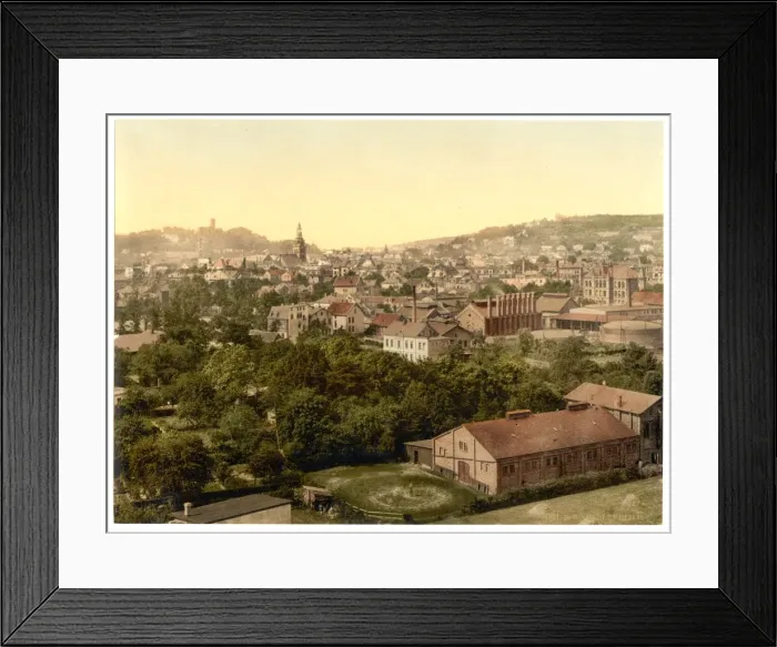 Framed Print : Bielefield (i. e. Bielefeld), from the Northeast, Westphalia Framed Print : Bielefield (i. e. Bielefeld), from the Northeast, Westphalia