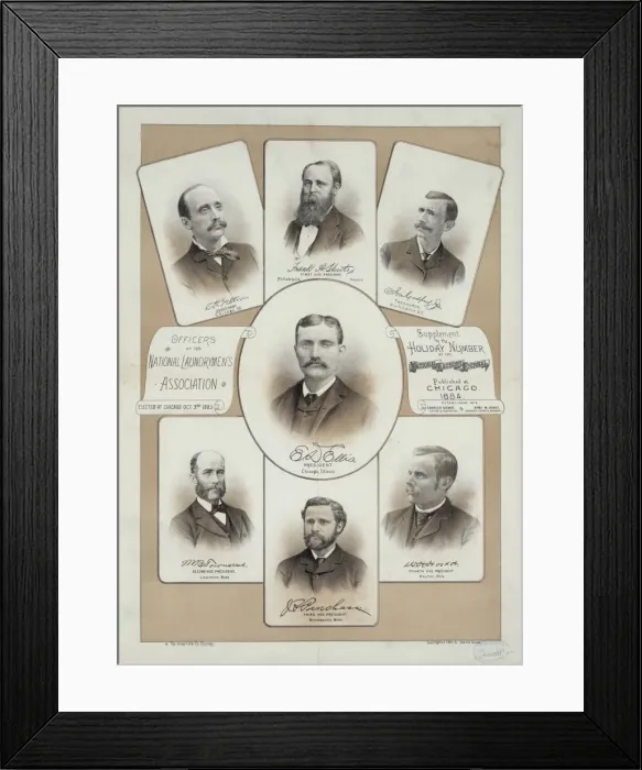Framed Print : Officers of the National Laundrymens Association Framed Print : Officers of the National Laundrymens Association