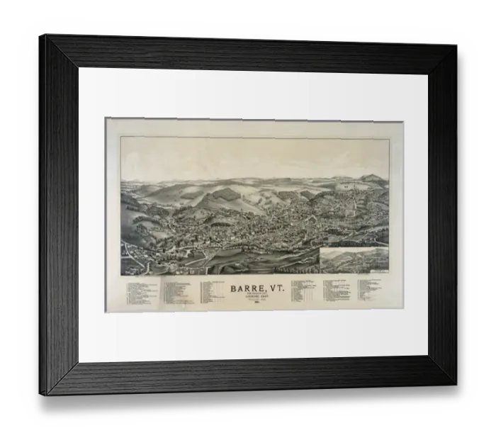 Framed Print : Barre, Vt. (The granite city) Framed Print : Barre, Vt. (The granite city)