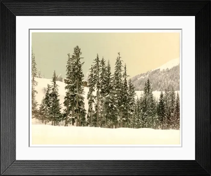 Framed Print : Grisons, Switzerland, in winter Framed Print : Grisons, Switzerland, in winter