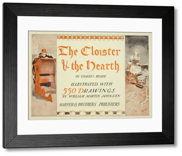 Framed Print : The cloister and the hearth by Charles Reade, illustrated wi Framed Print : The cloister and the hearth by Charles Reade, illustrated wi