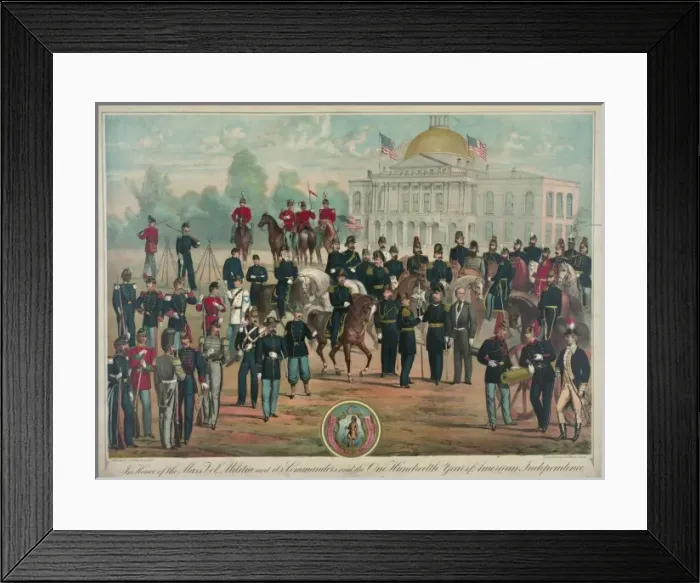 Framed Print : In honor of the Mass. Vol. Militia and its commanders and th Framed Print : In honor of the Mass. Vol. Militia and its commanders and th