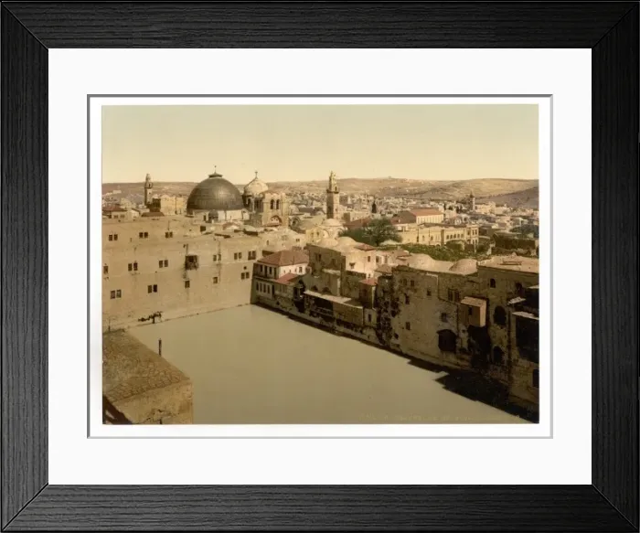 Framed Print : The Pool of Hezekiah, Jerusalem, Holy Land Framed Print : The Pool of Hezekiah, Jerusalem, Holy Land