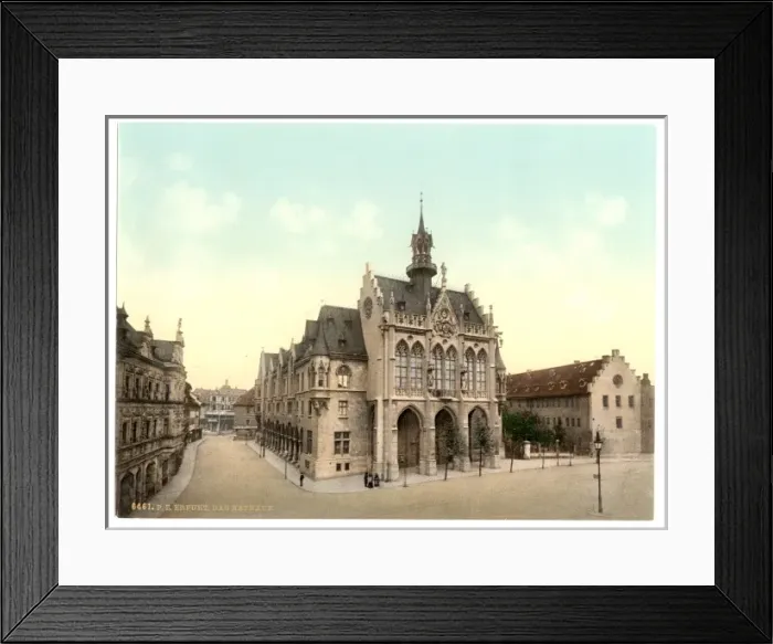 Framed Print : Town hall, Erfurt, Thuringia, Germany Framed Print : Town hall, Erfurt, Thuringia, Germany