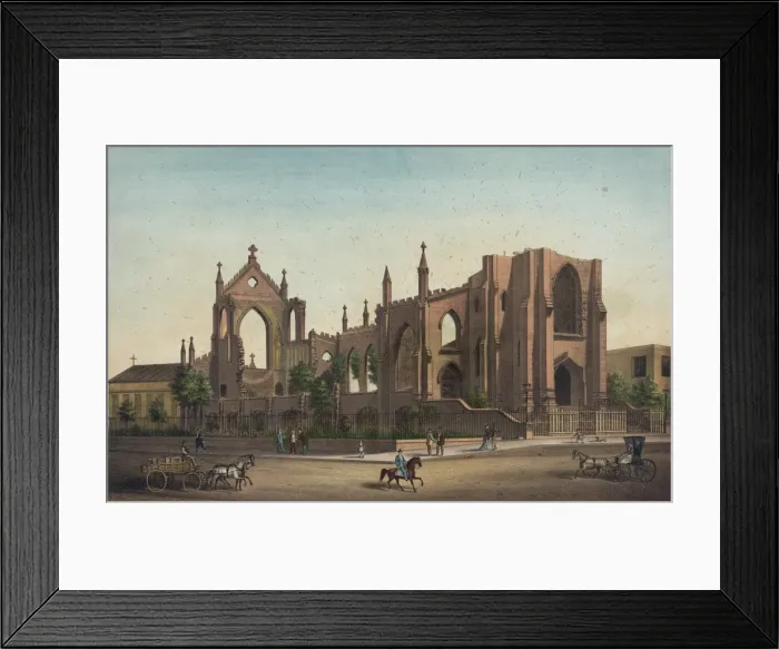 Framed Print : Ruins of St. Johns & St. Finbars Cathedral, Charleston, S. C Framed Print : Ruins of St. Johns & St. Finbars Cathedral, Charleston, S. C