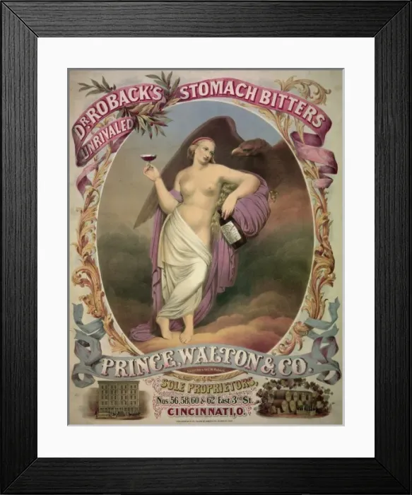 Framed Print : Dr. Robacks stomach bitters unrivaled Framed Print : Dr. Robacks stomach bitters unrivaled