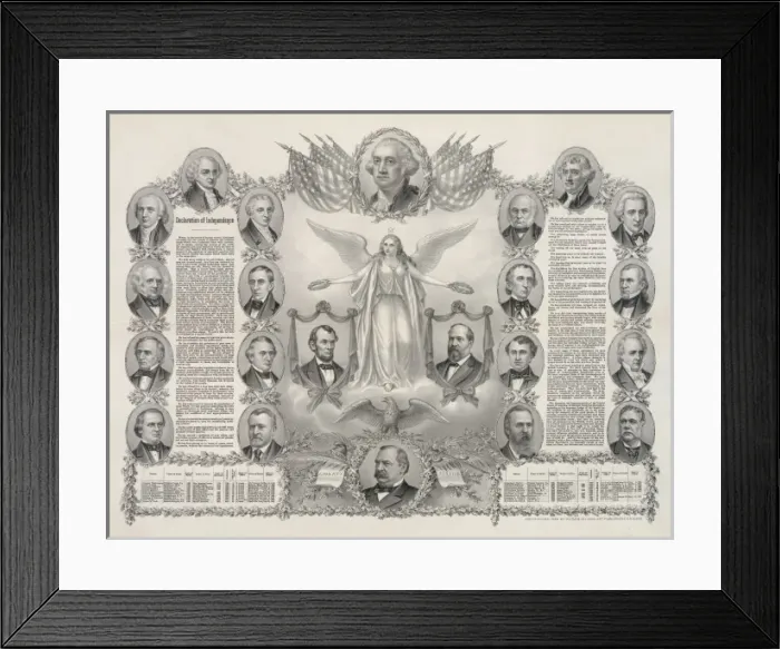 Framed Print : Declaration of Independence Framed Print : Declaration of Independence