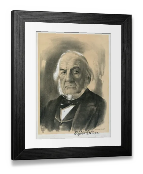 Framed Print : W Gladstone Framed Print : W Gladstone