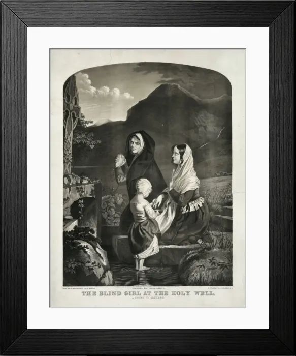 Framed Print : The blind girl at the holy well Framed Print : The blind girl at the holy well