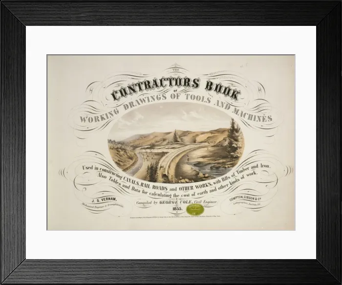 Framed Print : The contractors book Framed Print : The contractors book