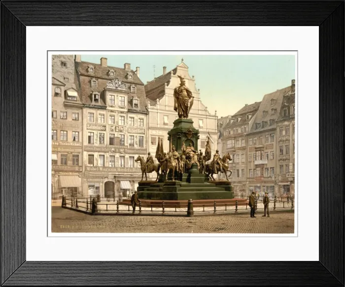 Framed Print : Monument of Victory, Leipsig (i. e. Leipzig), Saxony, German Framed Print : Monument of Victory, Leipsig (i. e. Leipzig), Saxony, German