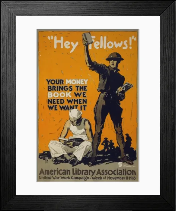Framed Print : Hey fellows! Your money brings the book we need when we want Framed Print : Hey fellows! Your money brings the book we need when we want