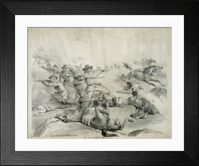 Framed Print : The last battle of Gen. Custer Framed Print : The last battle of Gen. Custer