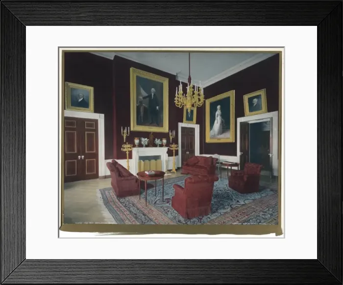 Framed Print : The Red Room, White House Framed Print : The Red Room, White House