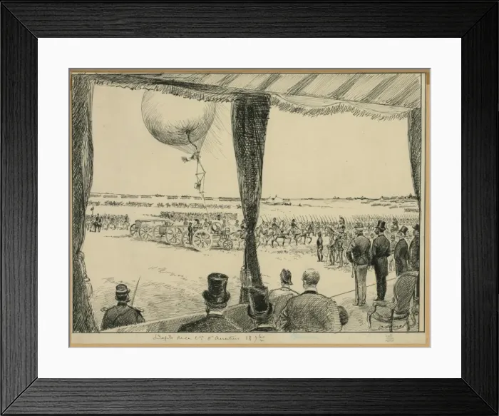 Framed Print : Defile de la Cm. d aerostiers 187 Framed Print : Defile de la Cm. d aerostiers 187