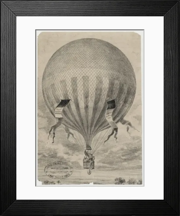Framed Print : Societe d experiences aerostatiques Direction 24 rue Maubeug Framed Print : Societe d experiences aerostatiques Direction 24 rue Maubeug